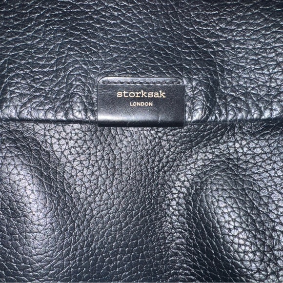 Storksak St James convertible leather Diaper Backpack - Picture 9 of 13